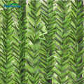 УФ Открытый покрытием ПВХ искусственная зеленая изгородь листьев 